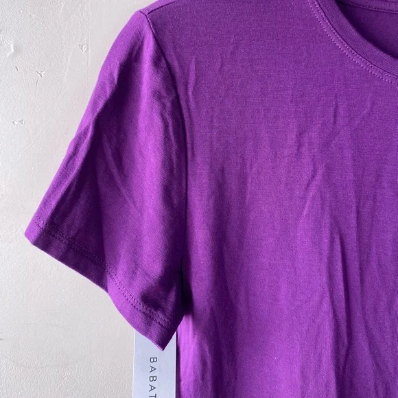 NWT• BABATON Isamu T-Shirt Purple Acai Rayon Spandex Soft Tee NWT Size S - Picture 5 of 10